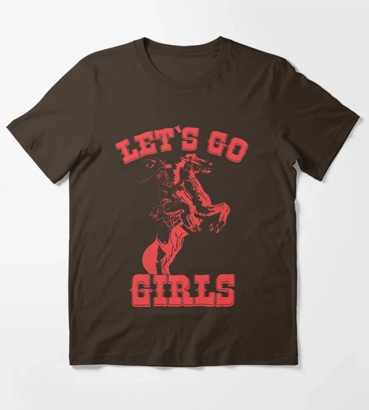 Lets Go Girls T-Shirt Brown
