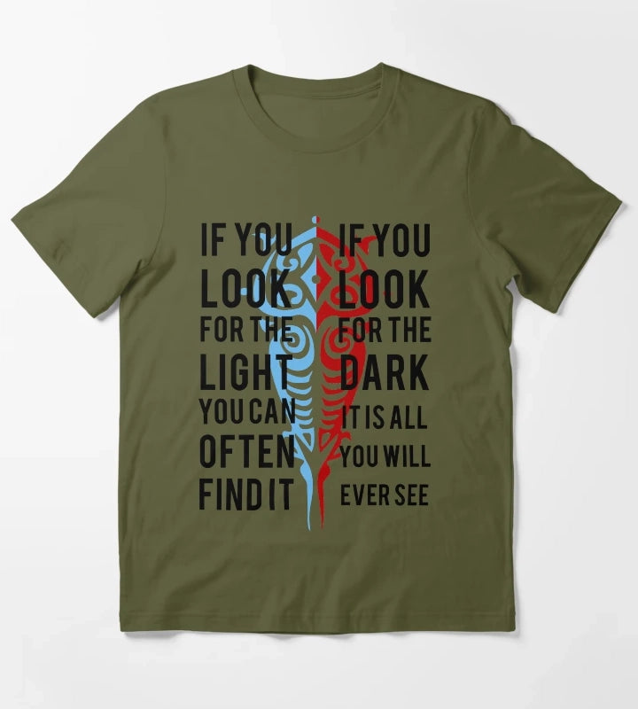 Light in the Dark T-Shirt Olive Green