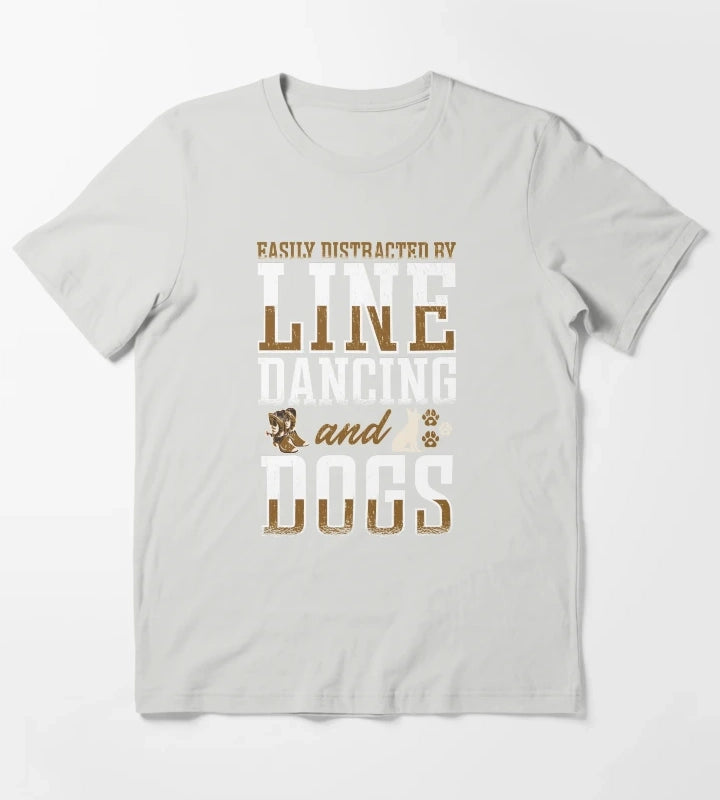 Line Dancing Linedance Line Dance T-Shirt Light Grey