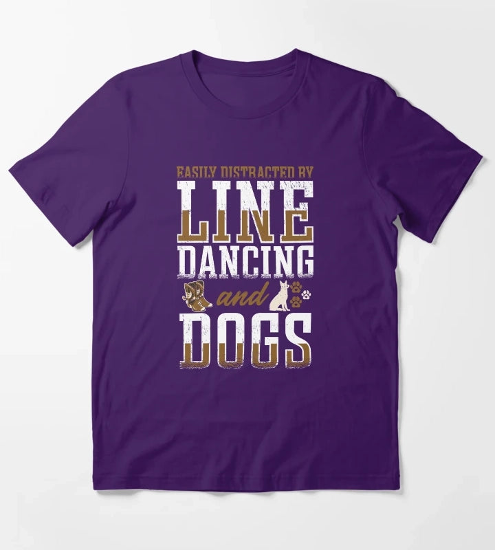 Line Dancing Linedance Line Dance T-Shirt Purple