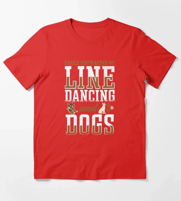 Line Dancing Linedance Line Dance T-Shirt Red