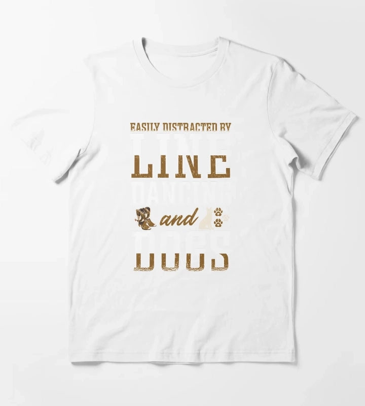Line Dancing Linedance Line Dance T-Shirt White