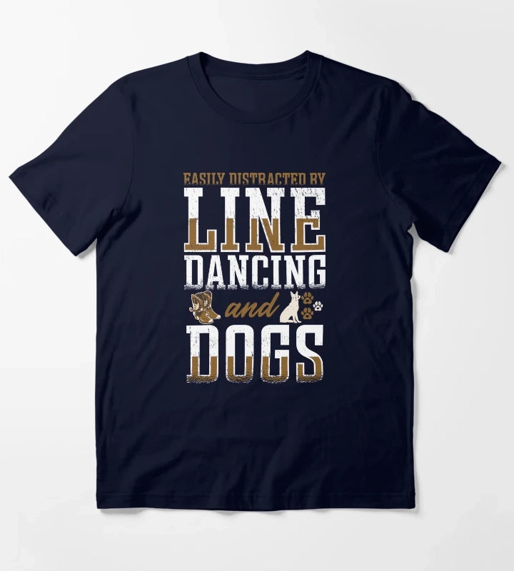 Line Dancing Linedance Line Dance T-Shirt Navy