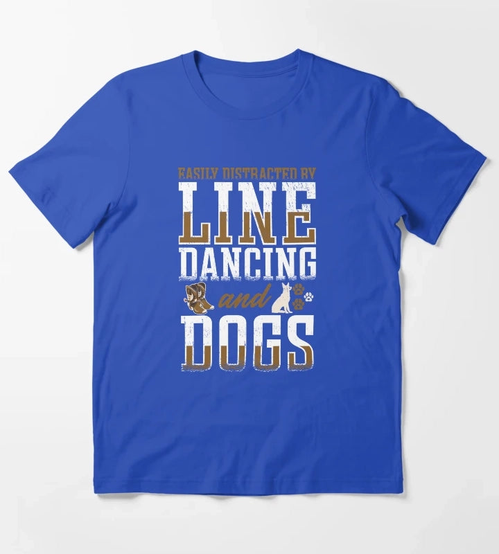 Line Dancing Linedance Line Dance T-Shirt Blue