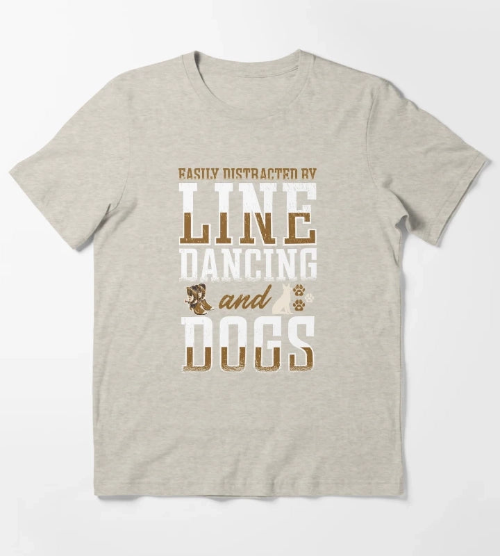 Line Dancing Linedance Line Dance T-Shirt Cream