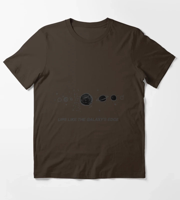 Lips Like The Galaxy T-Shirt Brown