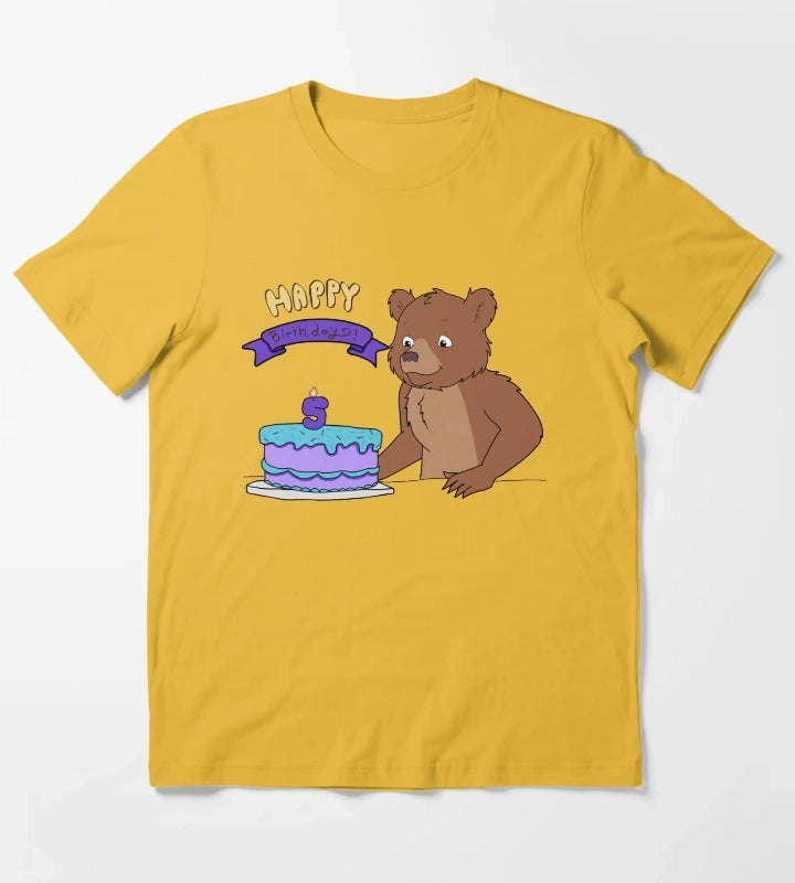 Little Bear 5th Birthday T-Shirt Yellow