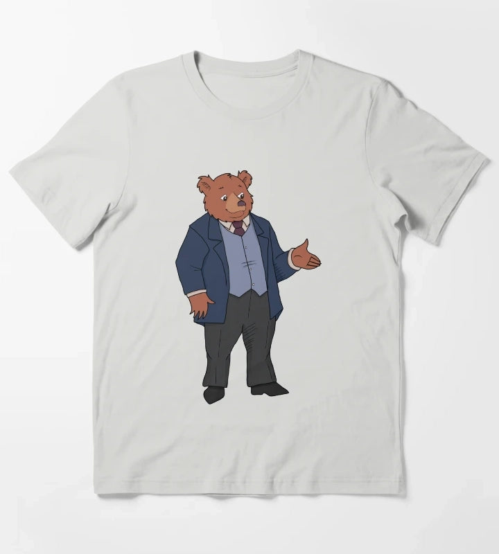 Little Bear Character Father Bear 1995 TV series T-Shirt Light Grey