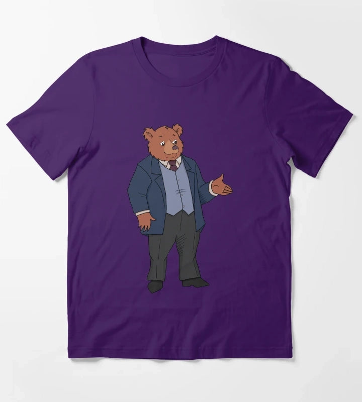 Little Bear Character Father Bear 1995 TV series T-Shirt Purple