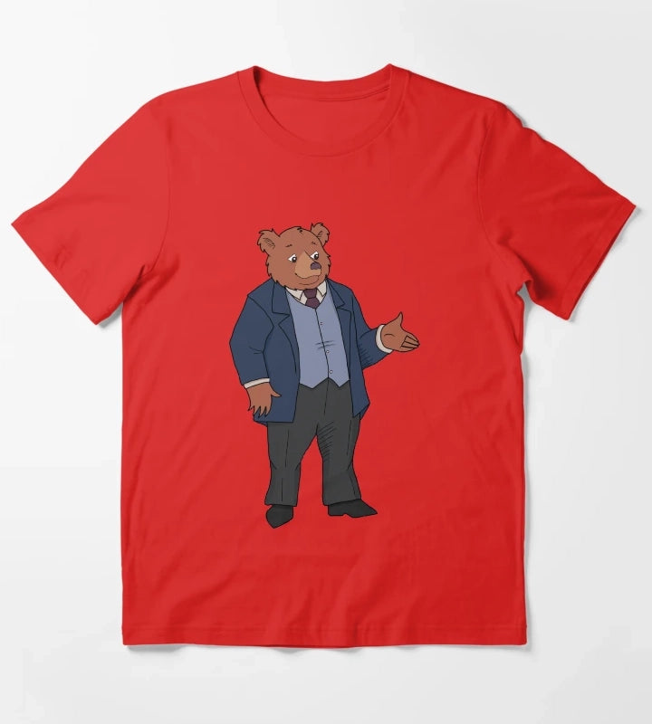 Little Bear Character Father Bear 1995 TV series T-Shirt Red
