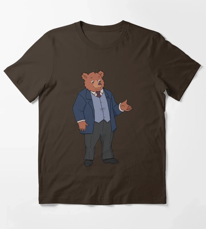Little Bear Character Father Bear 1995 TV series T-Shirt Brown