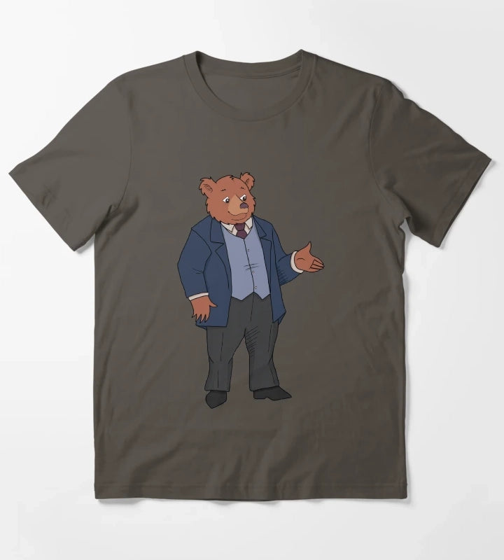 Little Bear Character Father Bear 1995 TV series T-Shirt Dark Grey