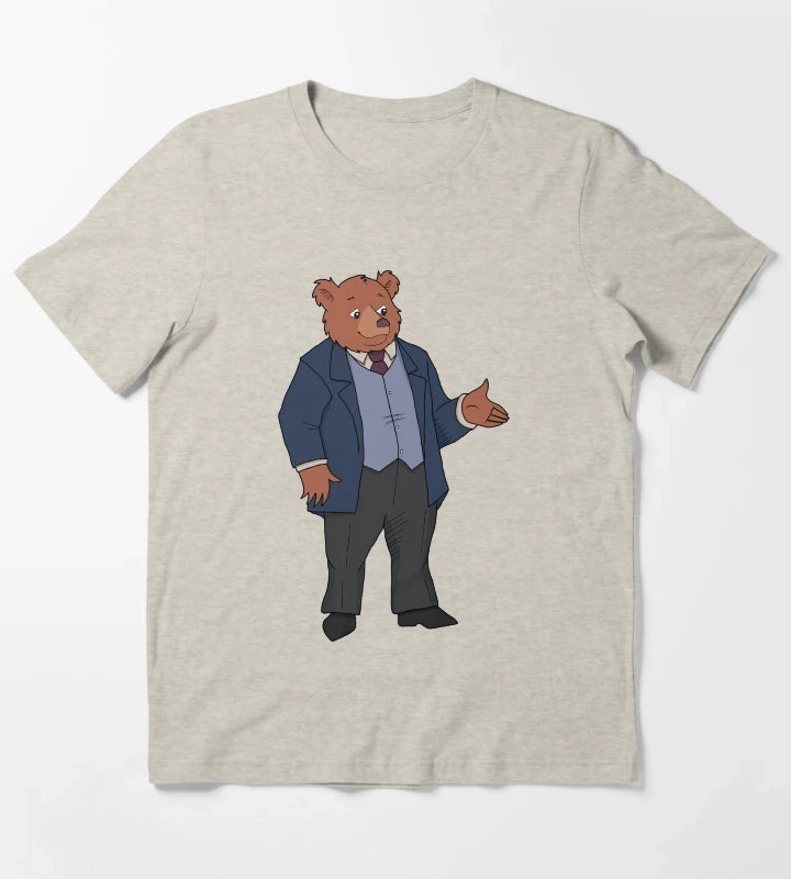 Little Bear Character Father Bear 1995 TV series T-Shirt Cream