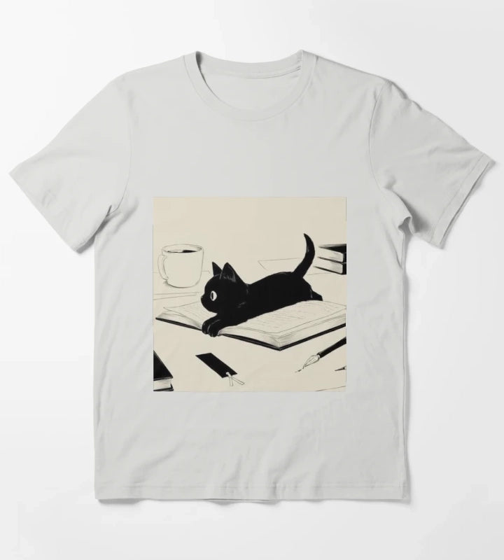 Little Cat T-Shirt Light Grey
