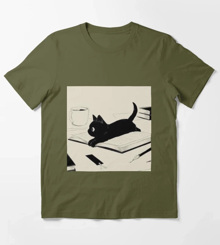 Little Cat T-Shirt Olive Green
