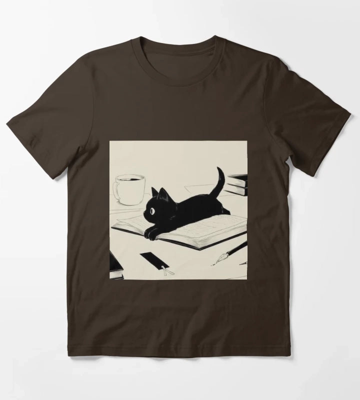 Little Cat T-Shirt Brown