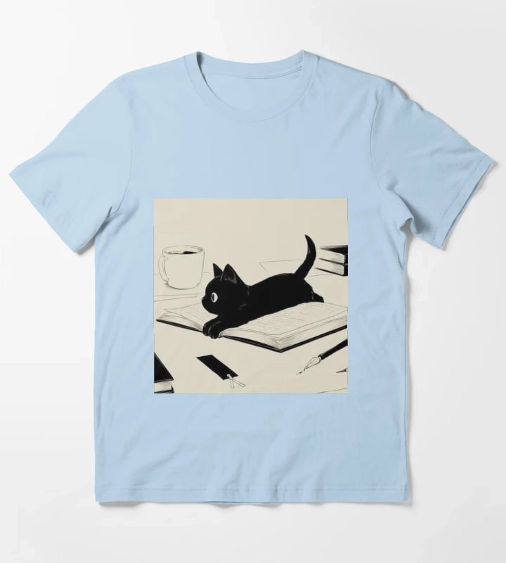 Little Cat T-Shirt Sky Blue