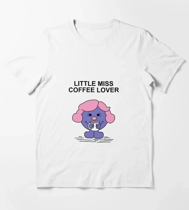 Little Miss Coffee Lover T-Shirt White