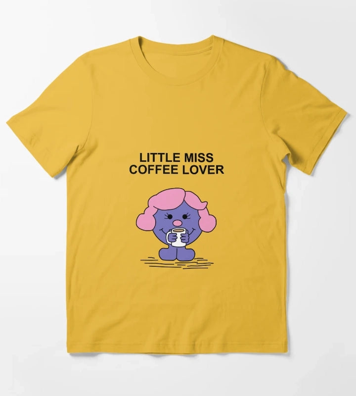 Little Miss Coffee Lover T-Shirt Yellow