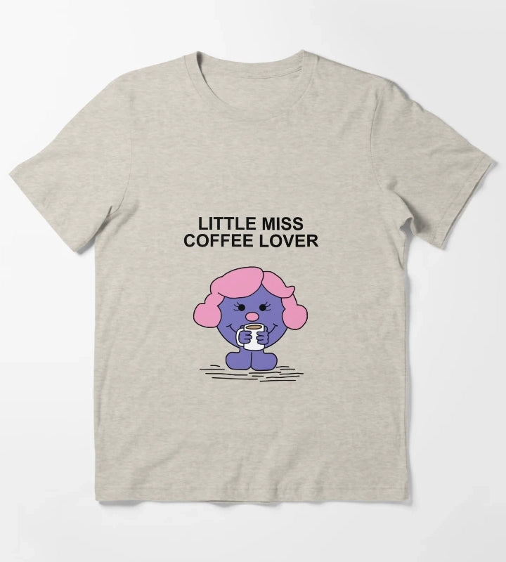 Little Miss Coffee Lover T-Shirt Cream