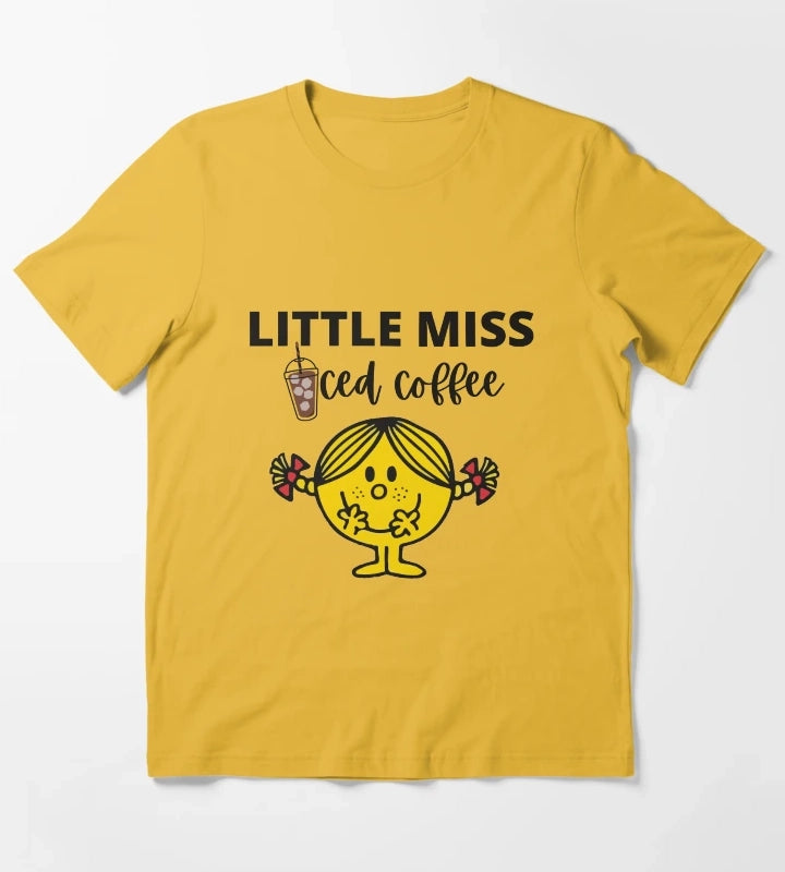 Little miss iced coffee T-Shirt Yellow