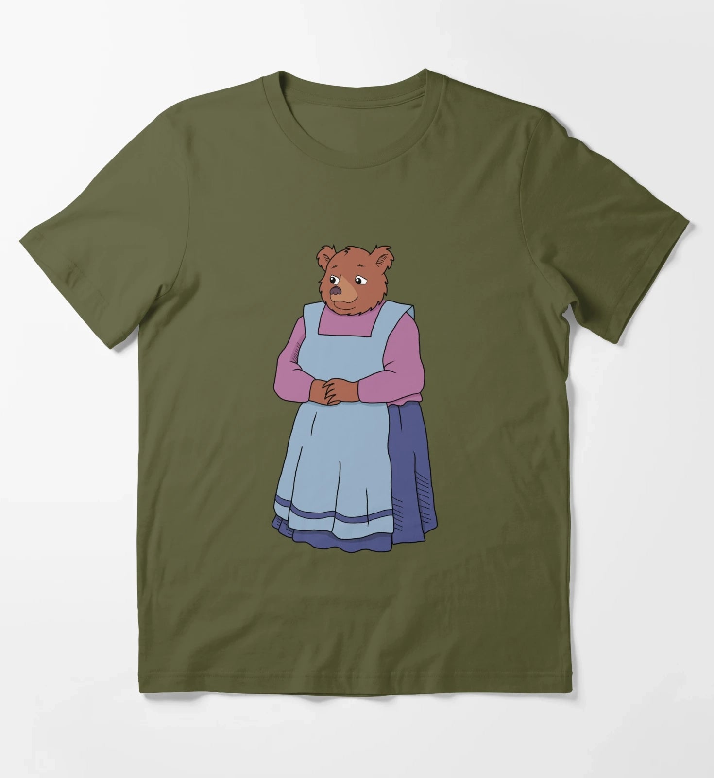 Littlebear1995 TV series Mother Bear T-Shirt Olive Green