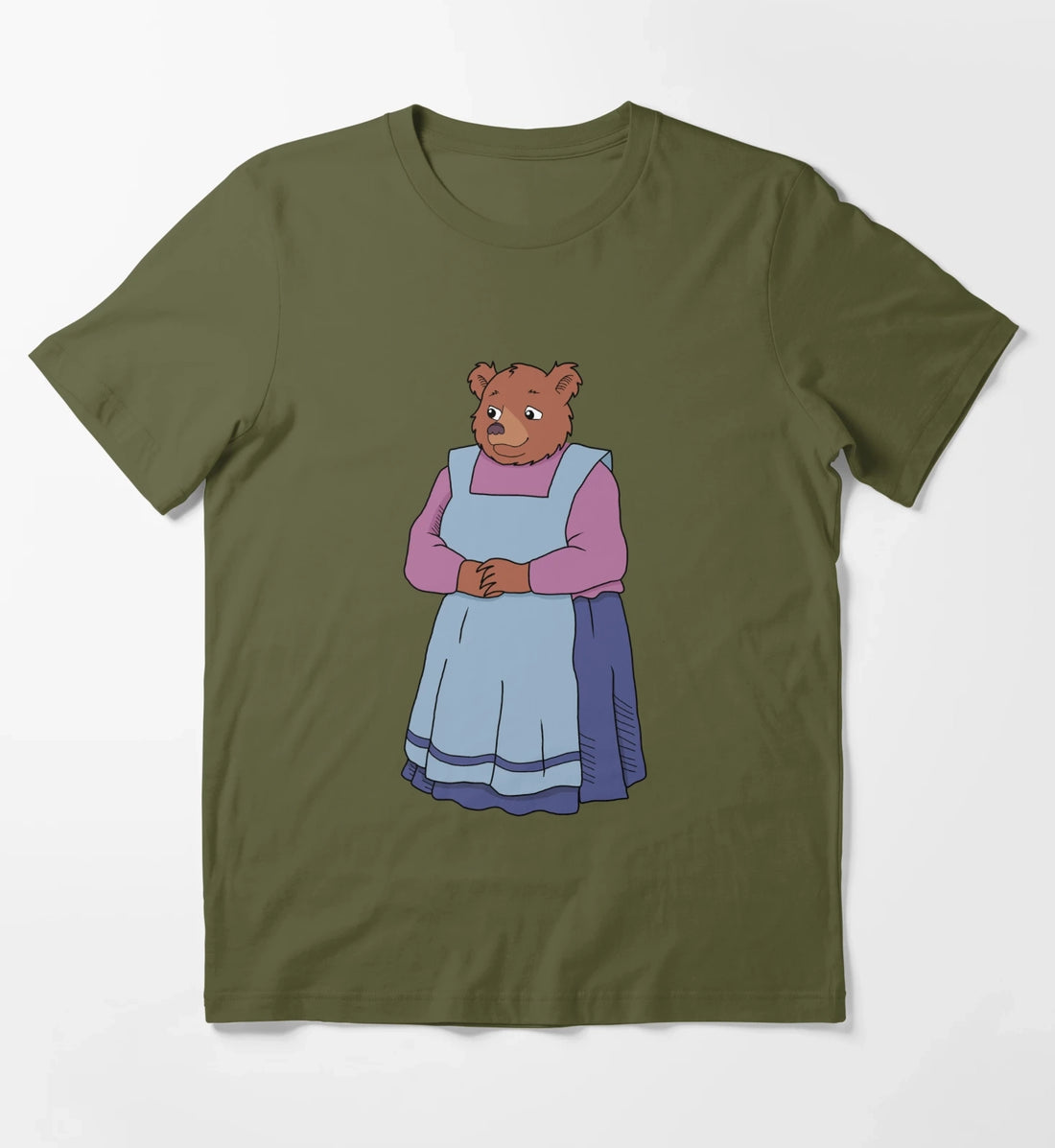 Littlebear1995 TV series Mother Bear T-Shirt Olive Green