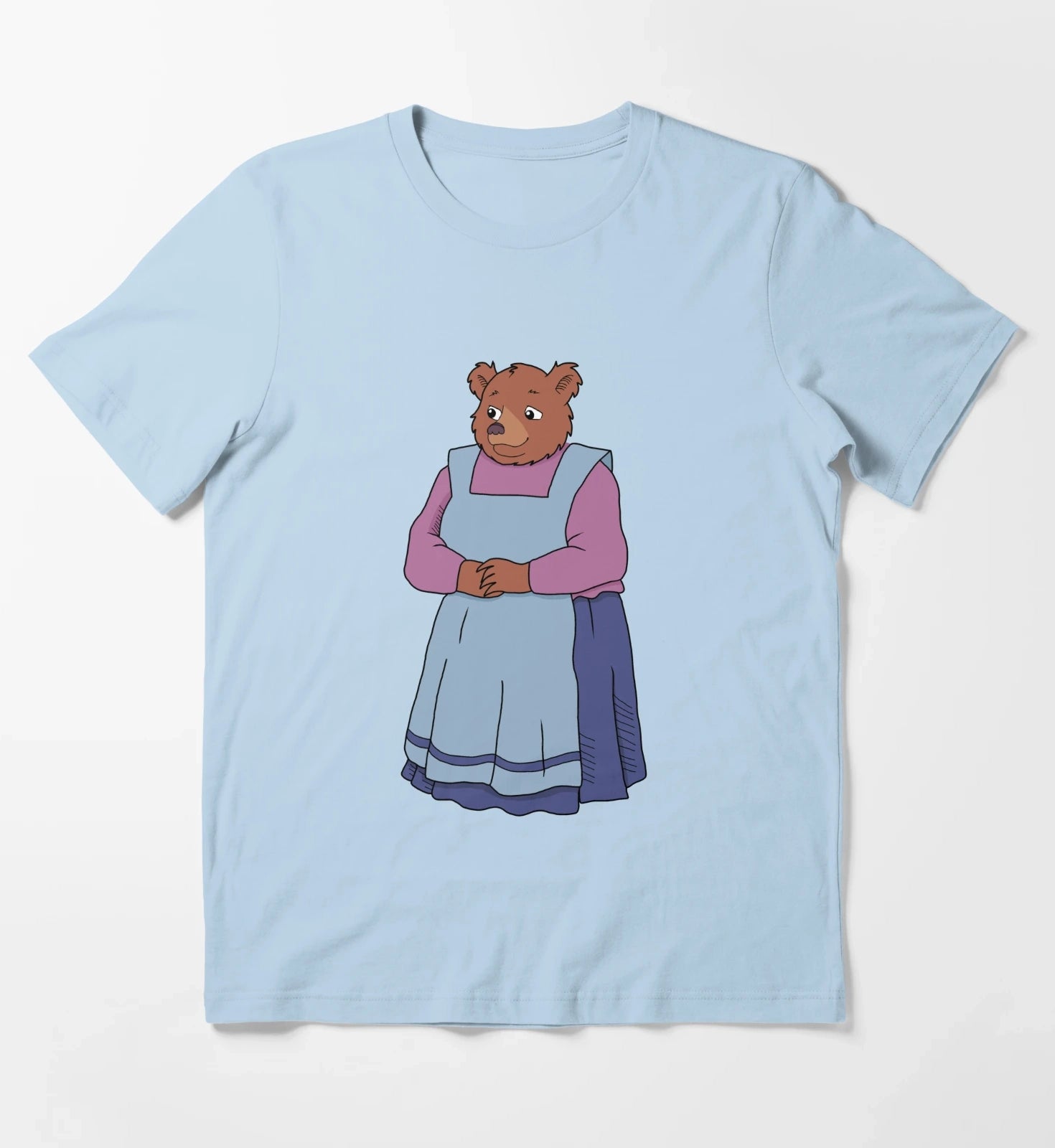 Littlebear1995 TV series Mother Bear T-Shirt Sky Blue