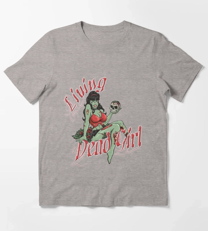Living Dead Girl T-Shirt Heather Grey
