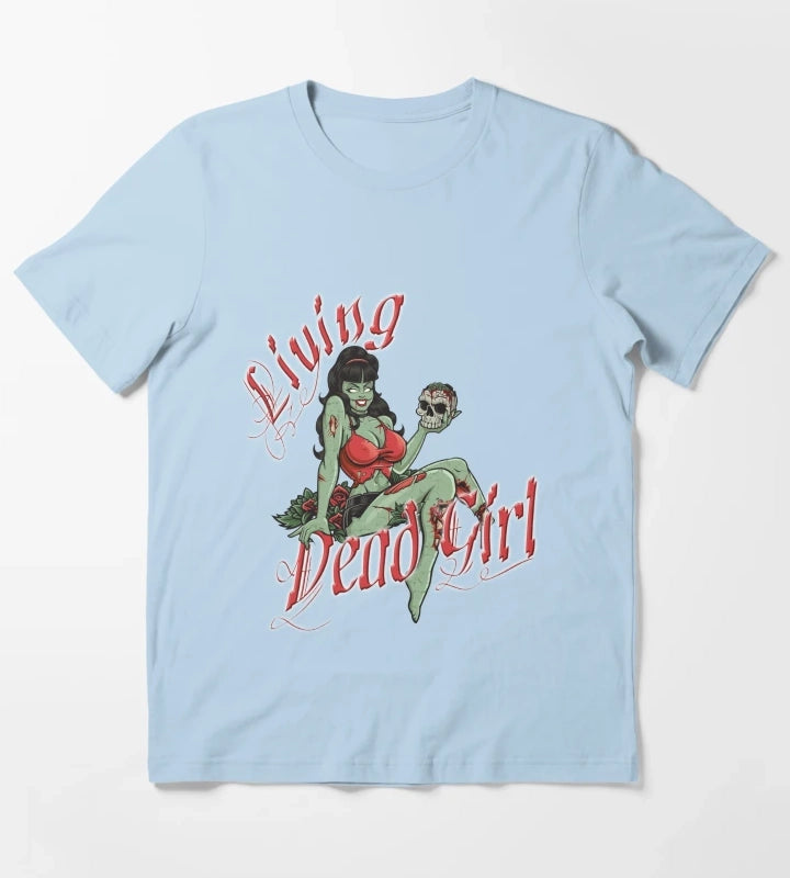 Living Dead Girl T-Shirt Sky Blue