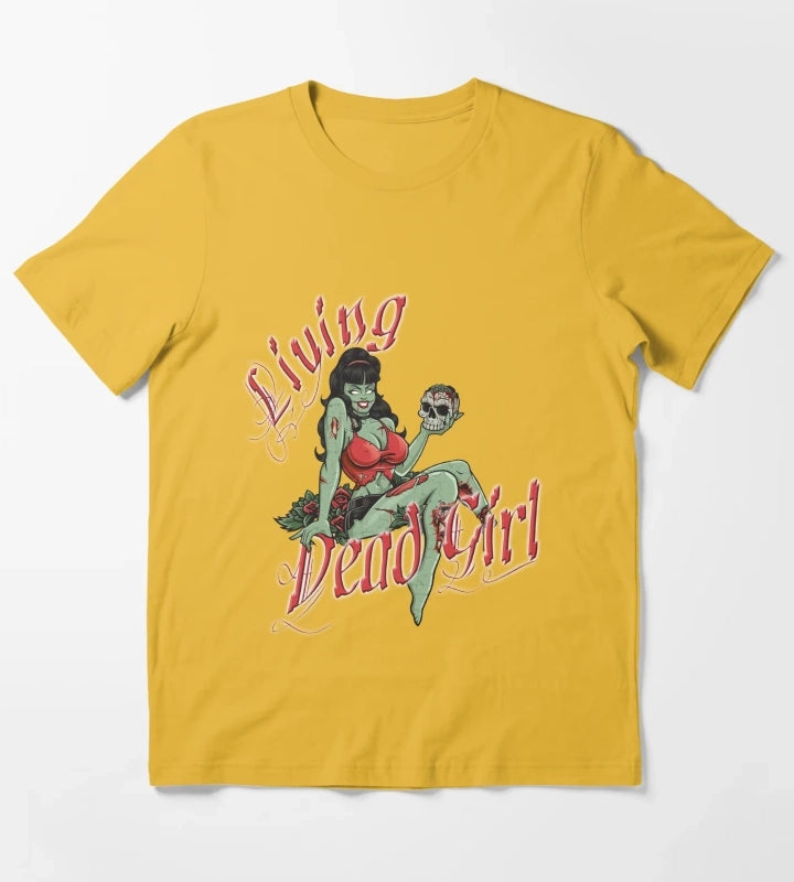 Living Dead Girl T-Shirt Yellow