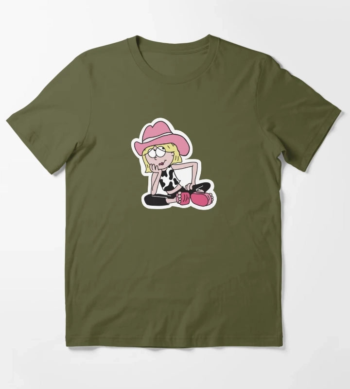 Lizzie McGuire Cowgirl T-Shirt Olive Green