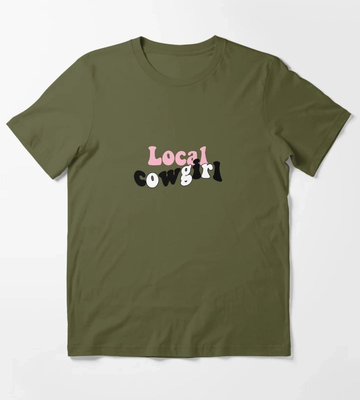 Local cowgirl T-Shirt Olive Green