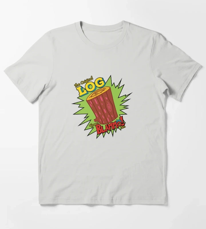 Log From Blammo T-Shirt Light Grey