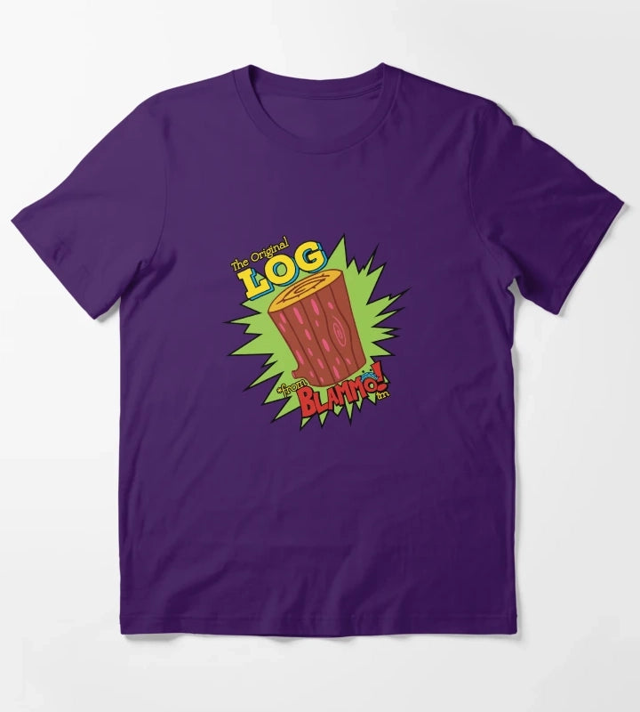 Log From Blammo T-Shirt Purple