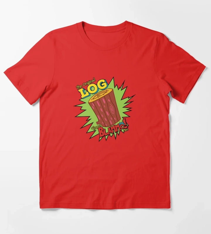 Log From Blammo T-Shirt Red