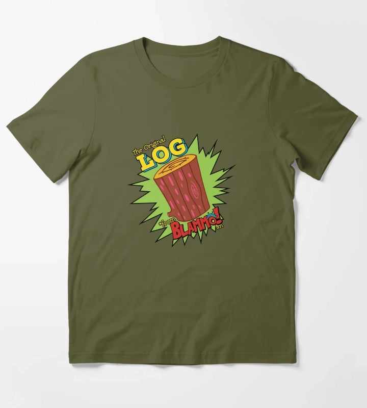 Log From Blammo T-Shirt Olive Green