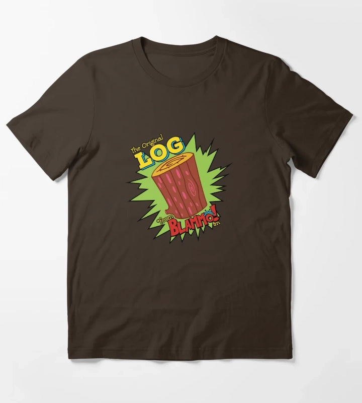 Log From Blammo T-Shirt Brown