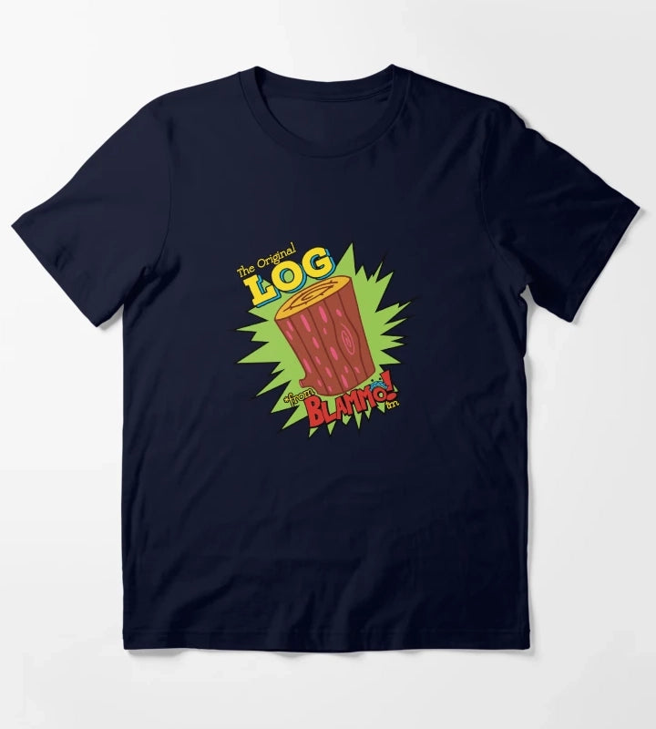 Log From Blammo T-Shirt Navy