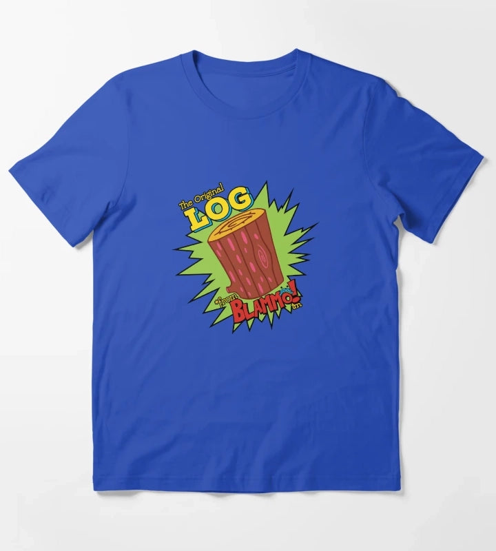 Log From Blammo T-Shirt Blue