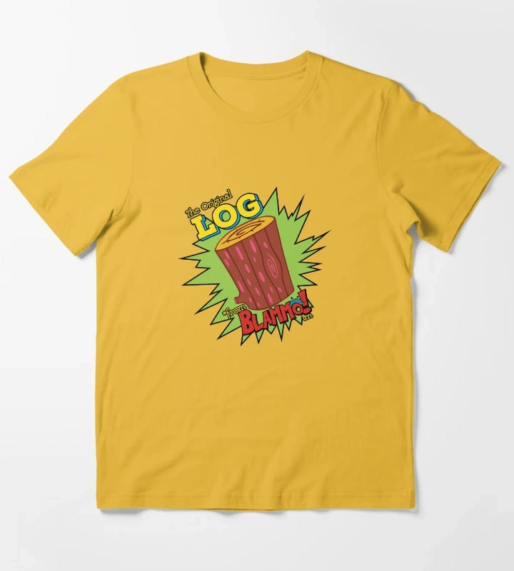 Log From Blammo T-Shirt Yellow