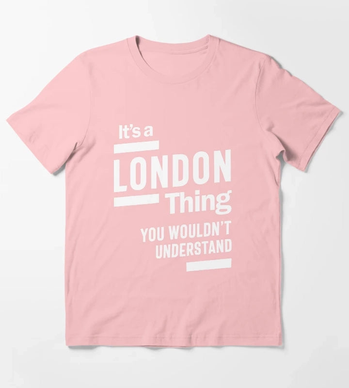 London Personalized Name Birthday Gift T-Shirt Dark Grey