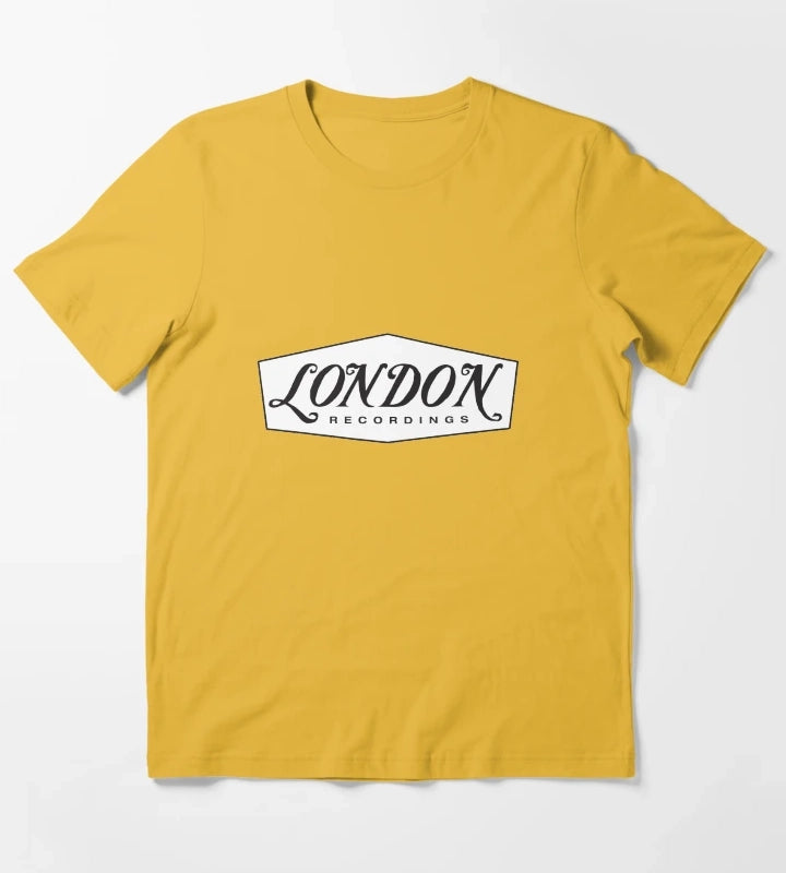 London Recordings Design Tee T-Shirt Yellow