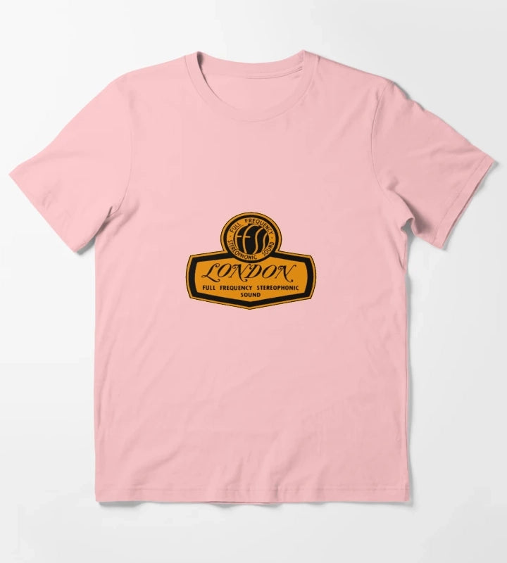 London Records Retro Tee T-Shirt Dark Grey