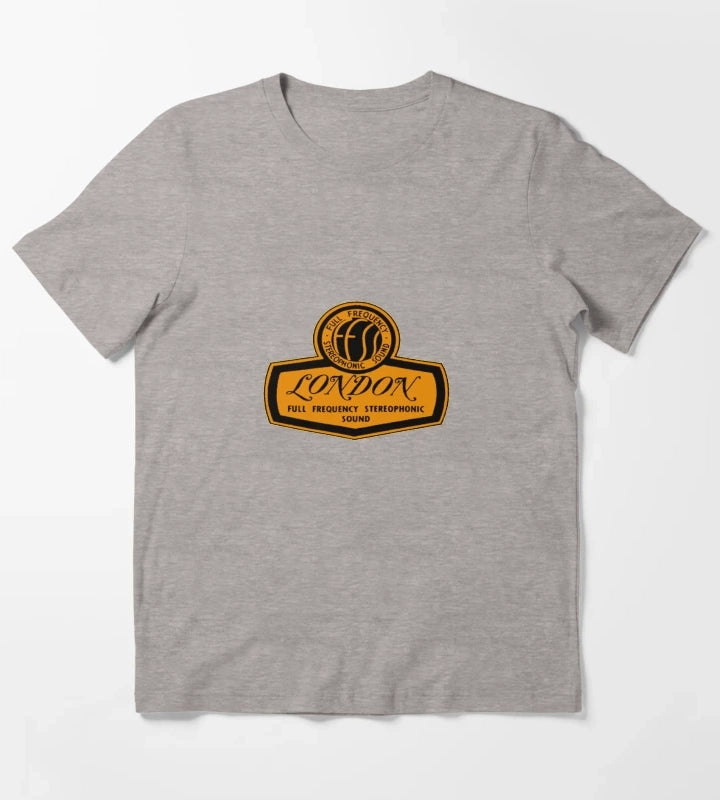 London Records Retro Tee T-Shirt Heather Grey