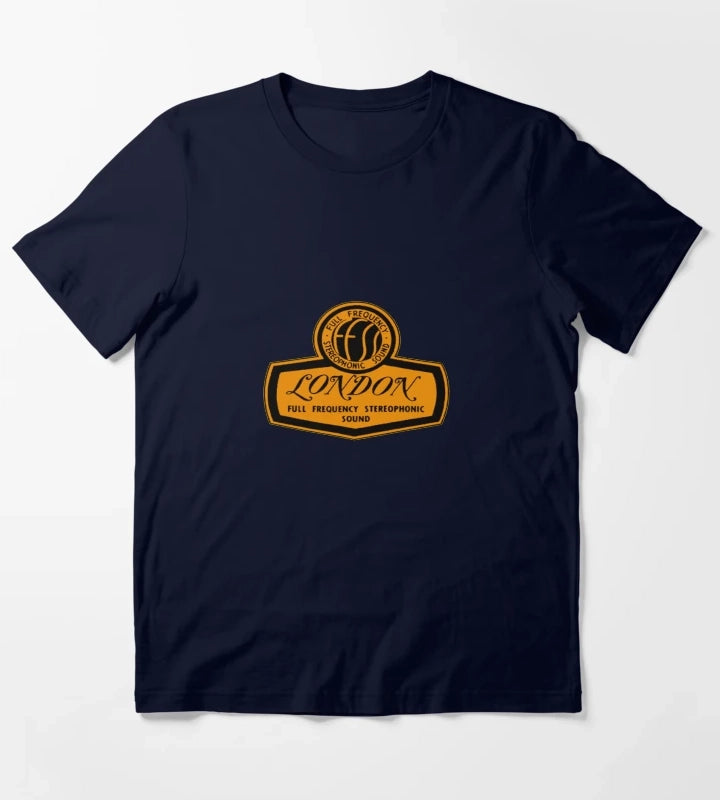 London Records Retro Tee T-Shirt Navy