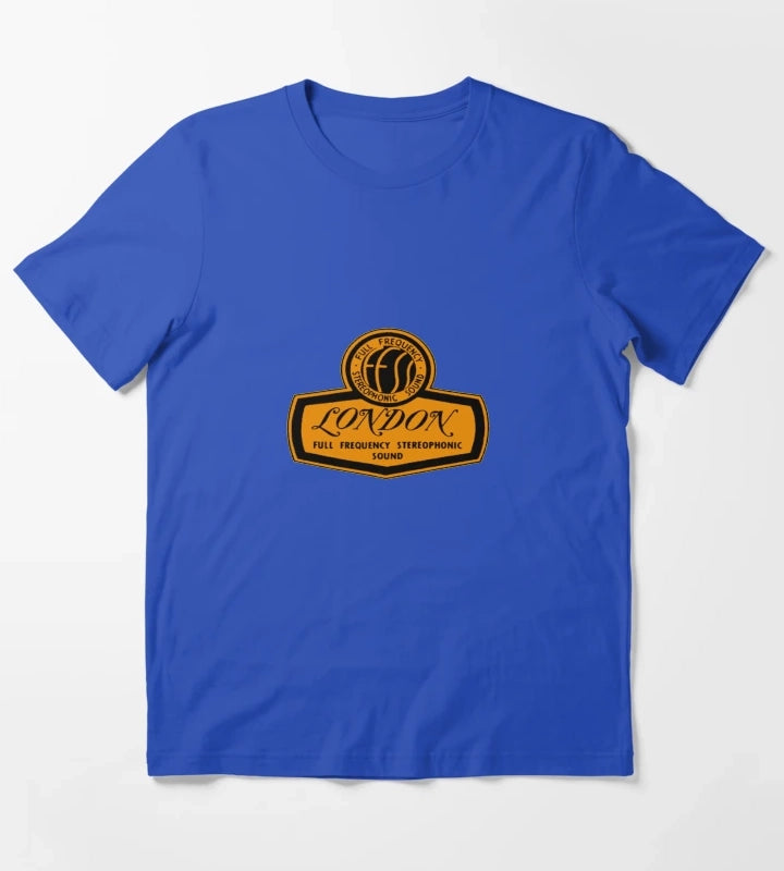 London Records Retro Tee T-Shirt Blue