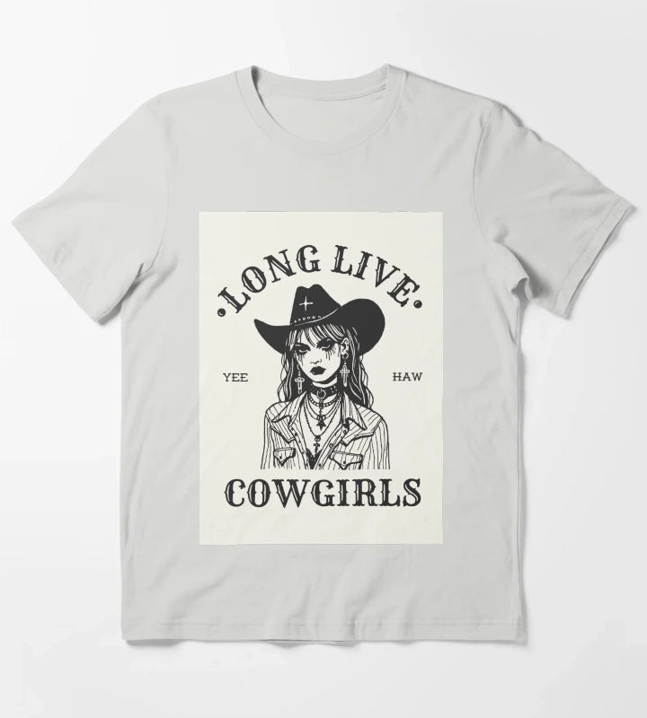 Long Live Cowgirls T-Shirt Light Grey