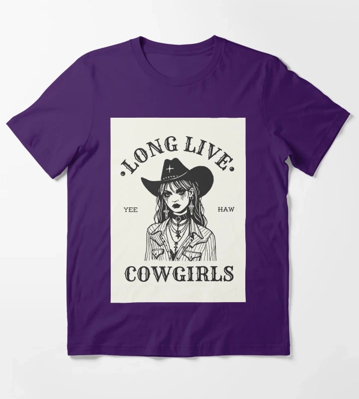 Long Live Cowgirls T-Shirt Purple