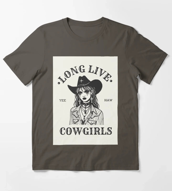 Long Live Cowgirls T-Shirt Dark Grey
